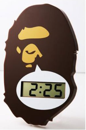 2011春季Bape e-MOOK随书附赠猿人电子挂钟
