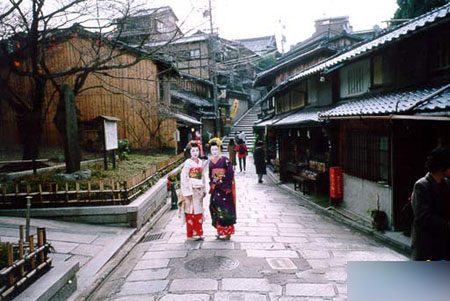 京都历史保护街区 京都产宁坂