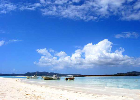 琉球列岛冲绳群岛的岛屿 冲绳久米岛