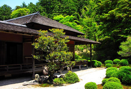 日本历史悠久的古寺 曼殊院