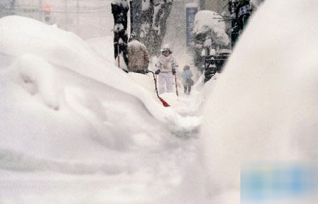 北海道普降大雪 积雪量比往年高出20厘米