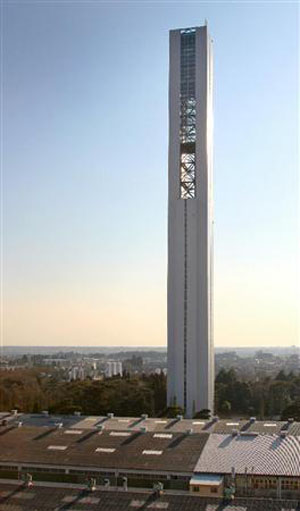 常陆那珂市新名片：世界第一高的电梯试验大楼