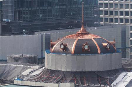 东京火车站改修完成的八角形屋顶