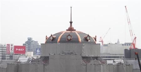 东京火车站改修完成的八角形屋顶