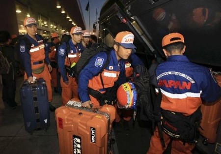 日本国际救援队抵达新西兰地震灾区