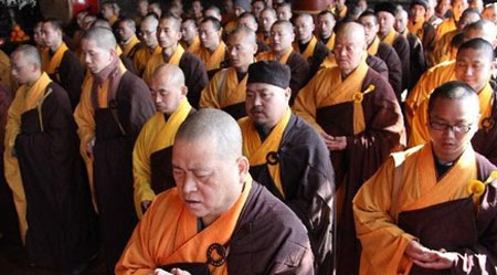 东日本大震灾 中佛教协会举行法会