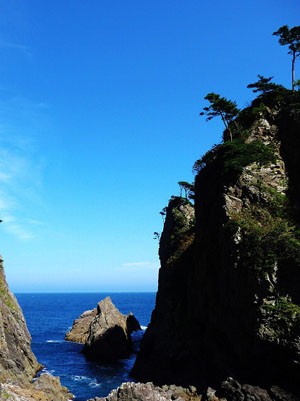 日本第一海岸断崖景观-北山崎