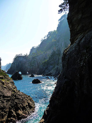 日本第一海岸断崖景观-北山崎