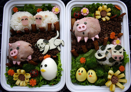 日本可爱的便当欣赏