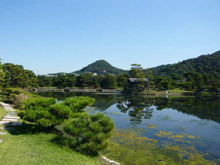 中日合璧的庭院 养翠园
