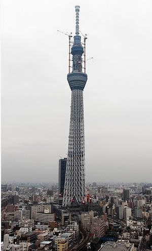 东京天空树施工接近尾声 第1展望台向媒体公开