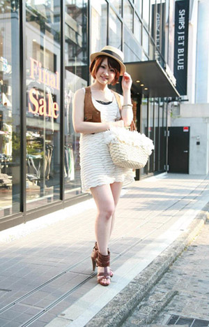 街拍夏日东京街头的时尚流行风