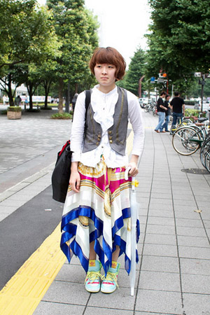 街拍夏日东京街头的时尚流行风