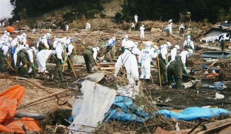 截止8日6:00 福岛核电站10至20千米内5具遗体被收殓
