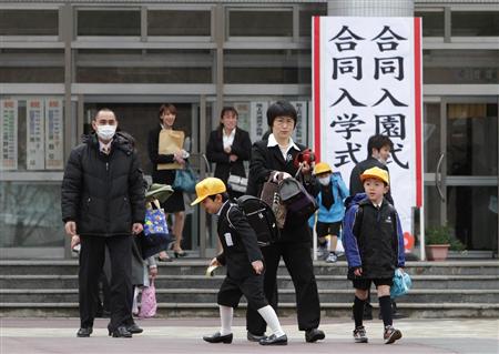 核事故避难区域内中小学生将外出上学