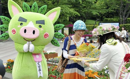 日本全国都市绿化鹿儿岛展览会到场人数已达80万人