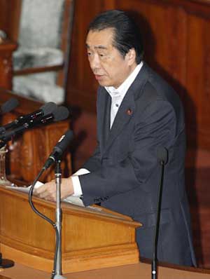 菅直人表示政府正在深入讨论是否设立复兴特区制度