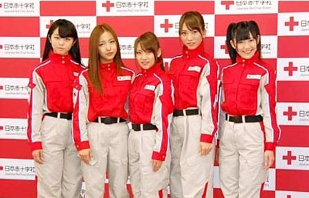 日本红十字会启用AKB48成员做形象代言人