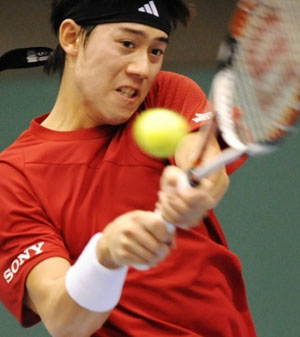 日本网球选手锦织圭将参加法国网球公开赛