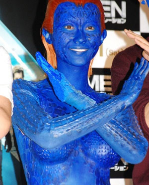 《X战警》雷人造势 原千惠扮蓝色魔型女