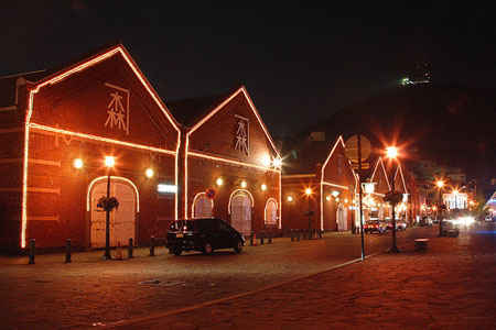 函馆市的红色地标  金森红砖仓库群