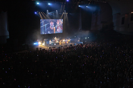 CNBLUE日本举行慈善演唱会 与粉丝亲密互动
