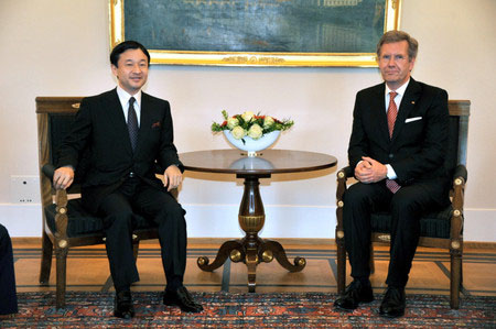 日本皇太子与德国总统举行会谈