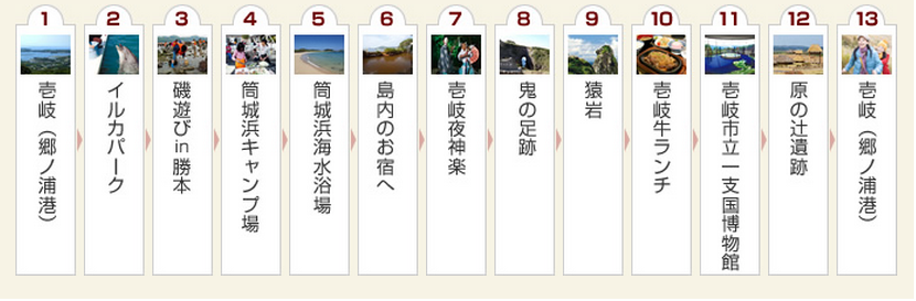 壹岐 海边游玩遗迹巡游的暑假2日1夜游