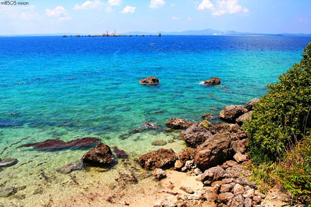 琉球群岛伊计岛 细白丰厚的海滩