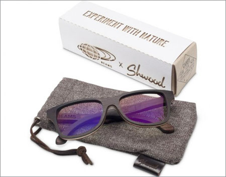 潮感十足木框眼镜 Beams成立35周年限量发行