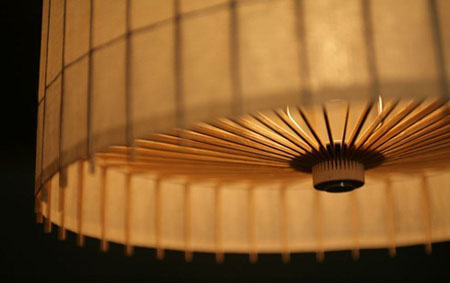 唯美复古和伞吊灯 打造新潮日系柔和家居环境