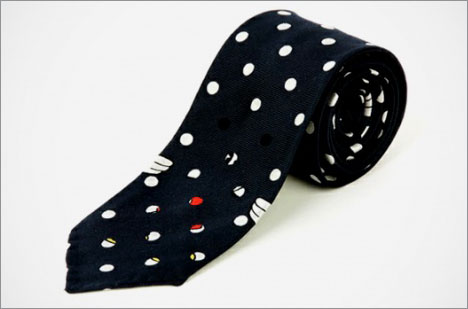 隐藏米奇的波点设计 BEAMS推玩味领带