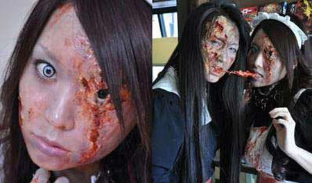 都感到恶心之极,如:眼球汤,手指三明治,脑浆汤……不知道在这样氛围的