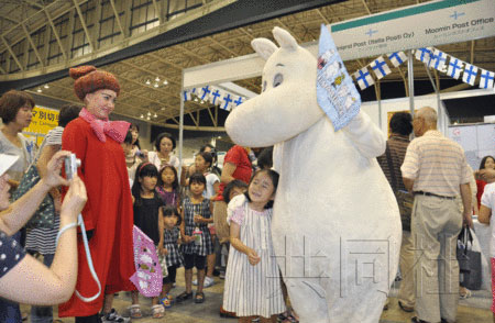 各国卡通人物齐登场  庆祝“日本国际邮票展2011”开幕