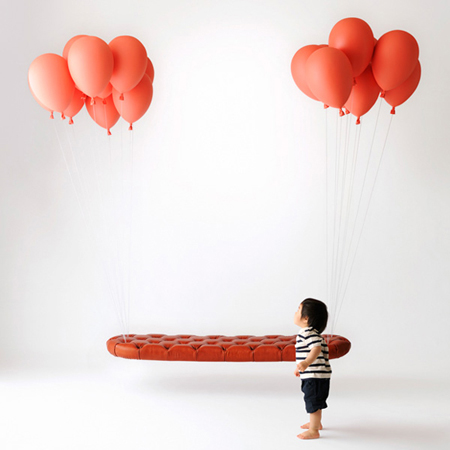 来自日本工作室的创意悬浮沙发 让你一圆漂浮梦想
