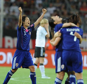 日本女足改写世界女足历史 加时赛1-0淘汰德国进世界杯四强