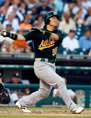 松井秀喜在美职棒实现其职业生涯的第500支本垒打