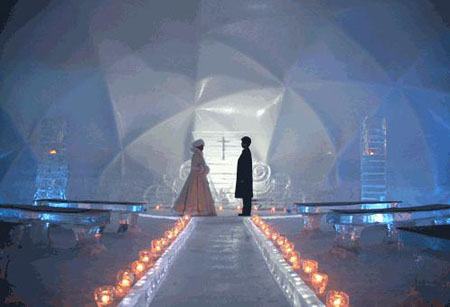 亚洲唯一一座冰做的教堂---北海道冰之教堂