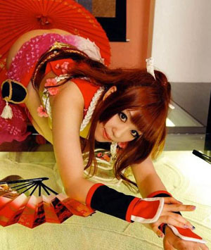 林檎蜜纪不知火舞COS 上演逼真乳摇诱惑