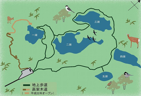 知床五湖地图今日,游客一大早就开始接受如何应对棕熊的相关训练,之后
