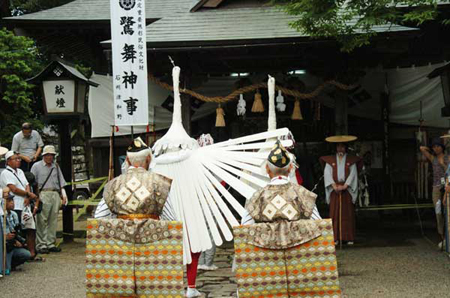 四百年传承下的优美舞蹈 岛根县的津和野鹭舞神事