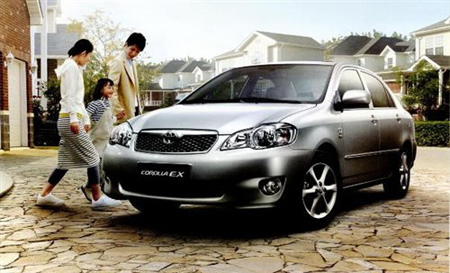 丰田汽车将召回中国市场上的3.4万辆卡罗拉Ex汽车