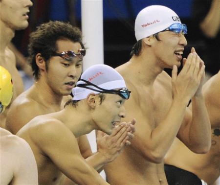 男子4X100米混合泳接力 日本队获得第四
