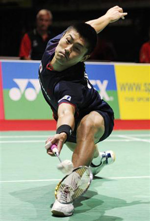 伦敦羽毛球世锦赛 日本悍将佐佐木翔晋级第二轮