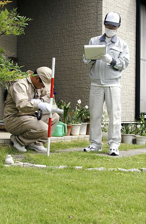 福岛县继续开展居民区的放射线检测工作