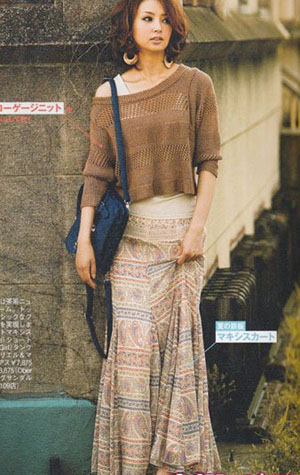 秋季日系裙装慵懒风格搭配