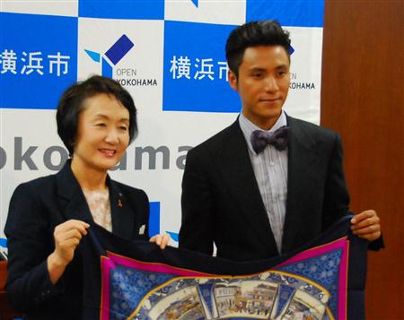 陈坤称将努力宣传横滨市的城市魅力