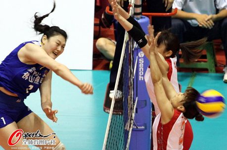 女排亚锦赛 中国3-1完胜日本