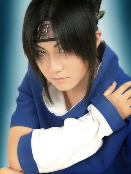 性别难辨！？女版宇智波佐助cos图？