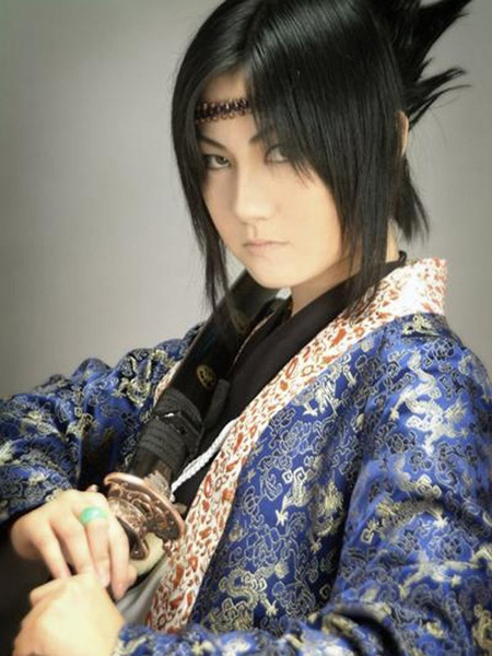 性别难辨！？女版宇智波佐助cos图？